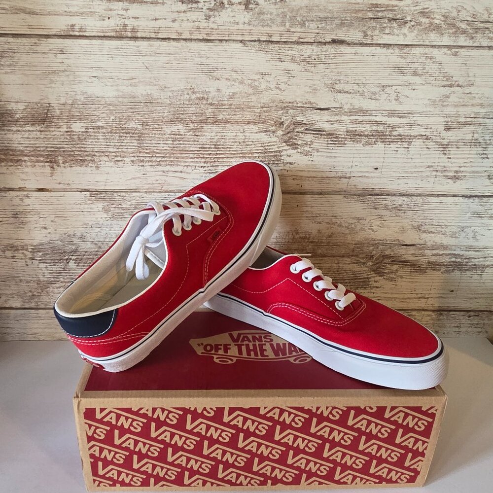 🔥 Vans Authentic Red Canvas Sneakers | Classic Low Tops w/ Box